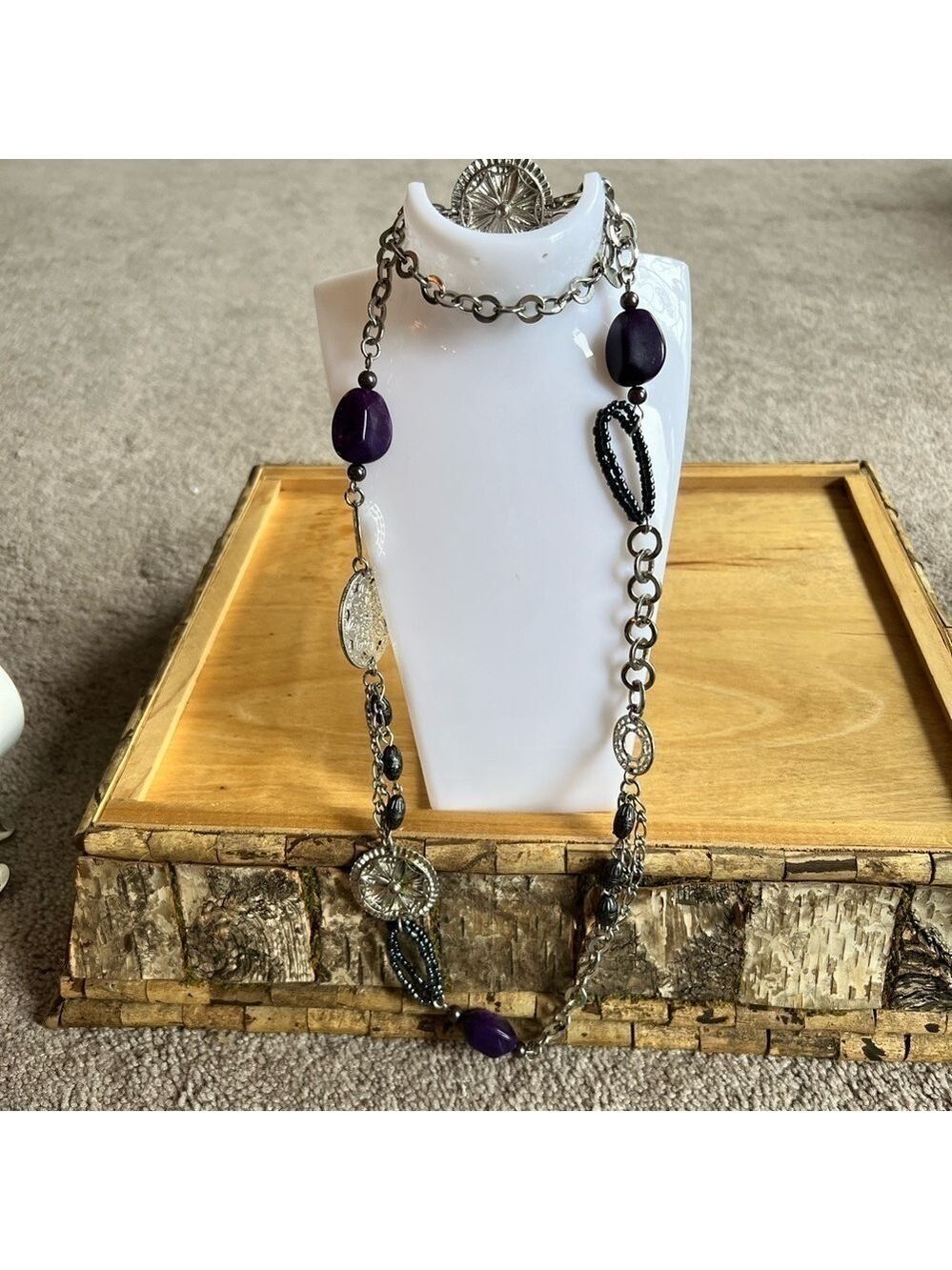 Very long vintage necklace